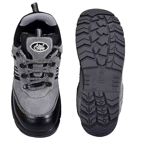 Allen Cooper Safety Shoes Allen Cooper AC 1156 Anti-static Steel Toe Grey & Black Safety Shoes