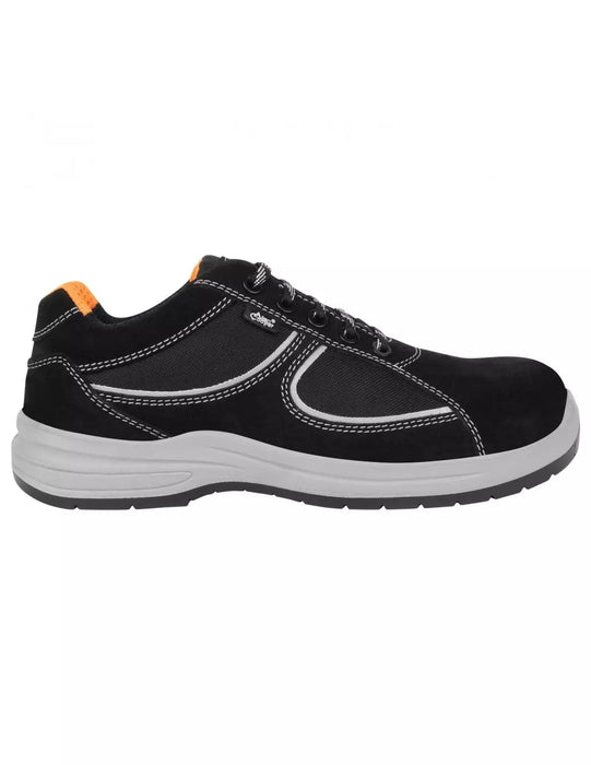 Allen Cooper Safety Shoes Allen Cooper AC 1582 Suede Leather Composite Cap Toe Black Safety Shoes