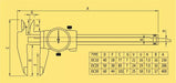 Baker Digital Calipers Baker 150 mm Dial Caliper DC10