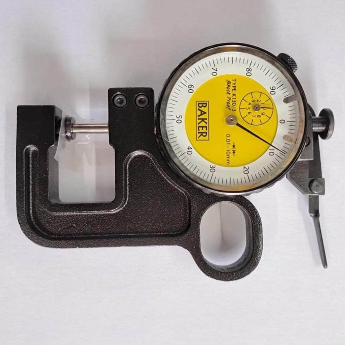 Baker Thickness Gage Baker 10 mm Dial Thickness Gage K130/3 , 0.01 mm