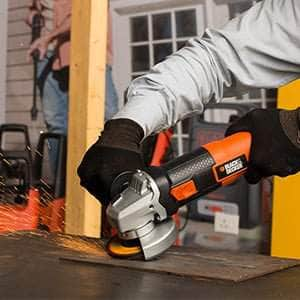 Black+Decker Angle Grinder Black+Decker 100 mm Small Angle Grinder 820WG720R