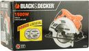 Black+Decker Circular Saw Black & Decker CS1500-IN 4300 RPM 9.7 kg Circular Saw