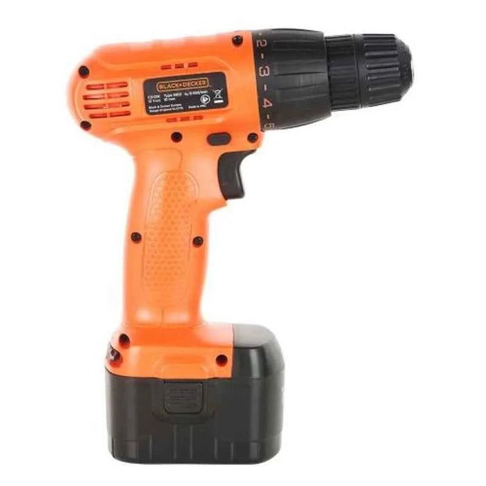 Black & Decker Cordless Drill Black+Decker CD121K50-IN 10mm 12V 1200 RPM Cordless Drill