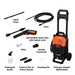 Black+Decker Pressure Washer Black+Decker 150 Bar Pressure Washer 1700W 2175 PSI BEPW2200-IN