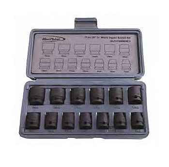 BluePoint Socket Set Blue Point 3/8 Inch Drive Impact Socket Set 13 Pcs. BLPATSIMM3813