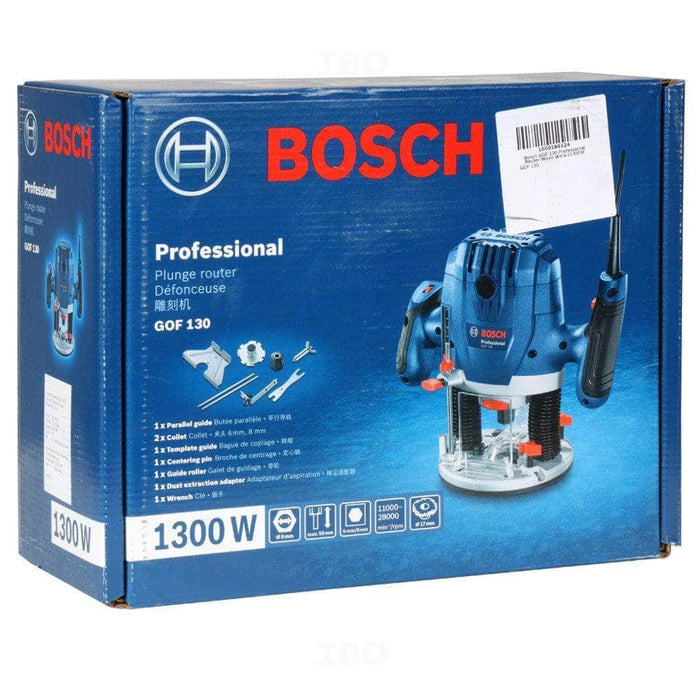 Bosch Electric Router Bosch GOF 130 Professional Electric Router 1300 W 11000-28000 RPM