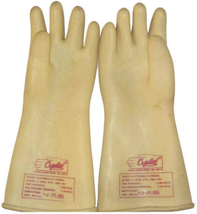 Crystal Electrical Gloves Crystal MAKE Electrical Safety Hand Gloves 11 KVA Pack Of 1 Pair