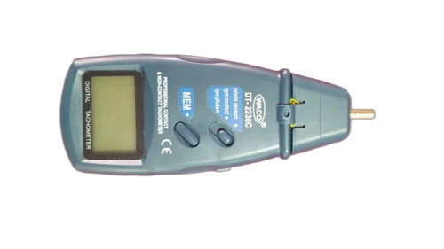 Waco 2236C Digital Tachometer - 19999 RPM, Contact/Non-Contact