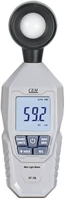 CEM DT-73L Lux Meter (0 to 200,000 Lux, High Accuracy, LCD Display)