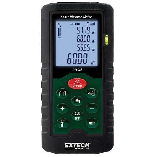 Extech Distance Meter Extech DT60M Laser Distance Meter 196ft (60m)