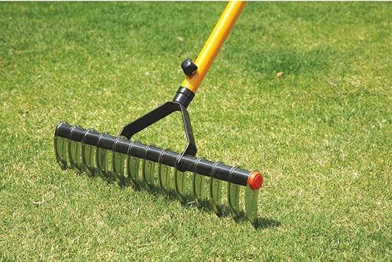 Falcon Agro & Garden Rake Falcon Manual Aerator Rake 13 Spike Steel Premium ,FPAR-1314