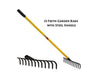 Falcon Garden Rake Falcon 12 Teeth FRWH-12 Premium Garden Rake With Steel Handle and Grip