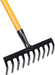 Falcon Garden Rake Falcon 12 Teeth FRWH-12 Premium Garden Rake With Steel Handle and Grip