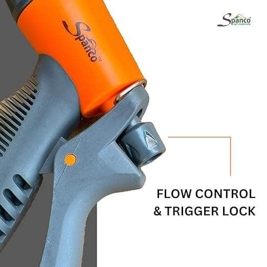 Falcon-Spanco Agro & Garden Irrigation Falcon-Spanco Hand Sprinkler, Pressure water Gun, Fine Mist & Jet Stream Mode, Directly Connect to Tap or Pump, Durable Construction, Shower for Garden (SP-4010)