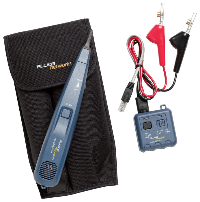 Fluke Tone Generator and Probe Kit Fluke Networks Pro3000 Tone Generator and Probe Kit 8 dbm into 600 ohms