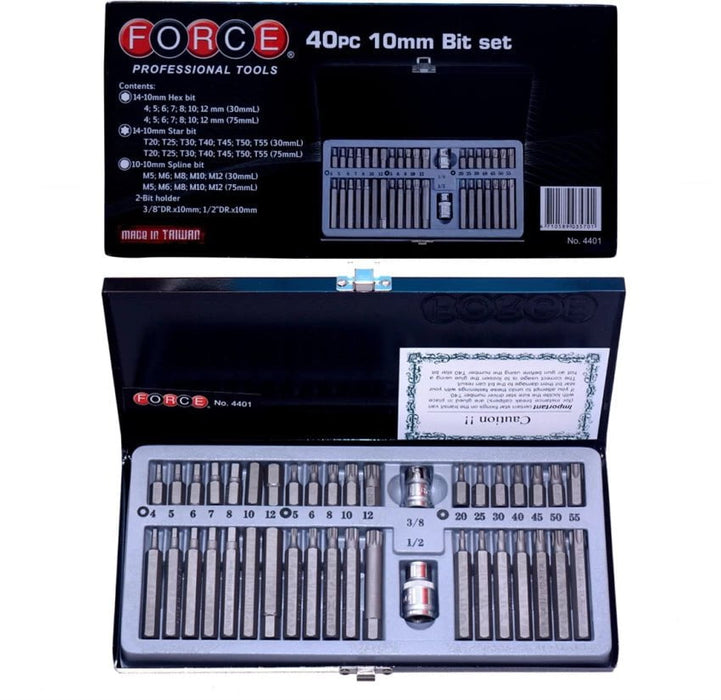 FORCE 40pcs 10mm Bit Set 4401