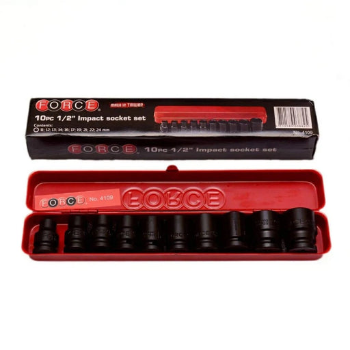 Impact Socket Set 10Pcs 1/2″ 4109 By Force