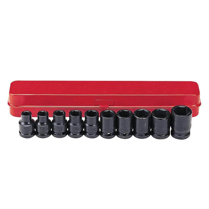 Force Socket Set FORCE 10Pcs 1/2″ Impact Socket Set, 4109