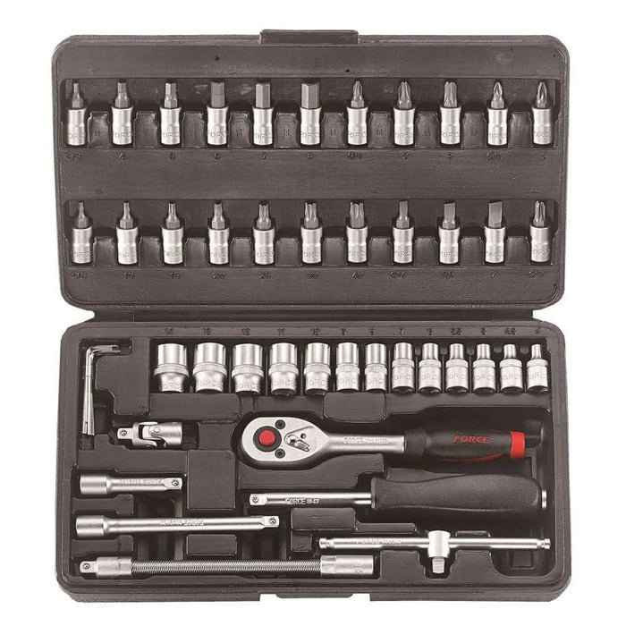 Force Socket Set FORCE 46pcs 1/4″ Socket set , 2462