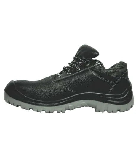 Fortune Safety Shoes Black Velvet Full Grain Leather Pu Sole Safety Shoes