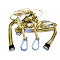 Heapro Lanyards & Harnesses Heapro 2000 Kg Load 1.8 Mtr Load Safety Harness Double Lanyard, YSL0061