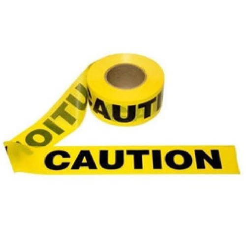 Hemro Barricade Tape Hemro Yellow PVC Barricading Caution Tape