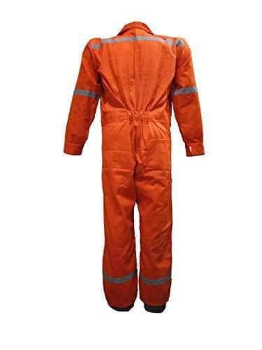 Hemro Industrial Workwear Hemro Unisex Orange Cotton Safety Boiler Suit