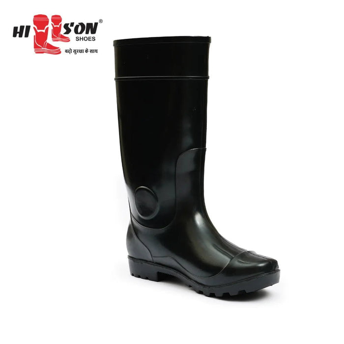 Hillson Safety Shoes Hillson 13 Inch Century Black Plain Toe Gumboot