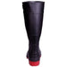 Hillson Gumboot 13 Inch Dragon Black And Red Steel Toe