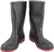 Hillson Gumboot 13 Inch Dragon Black And Red Steel Toe