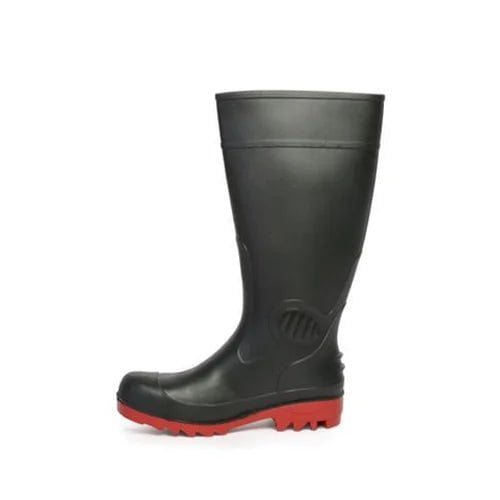 Hillson Gumboot 13 Inch Dragon Black And Red Steel Toe