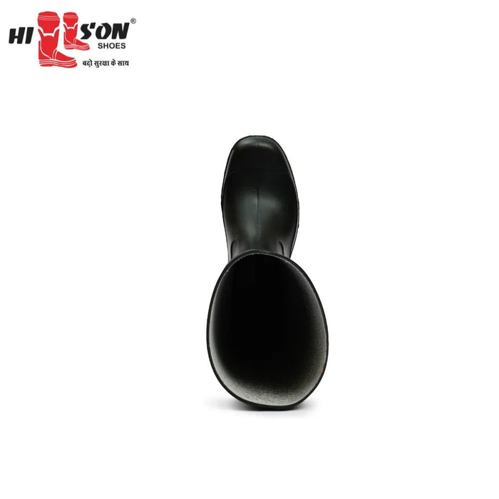 Hillson Safety Shoes Hillson 9 inch Don Black PVC Plain Toe Gumboot