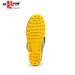 Gumboot Hillson Welcome 12 Inch Black & Yellow Plain Toe