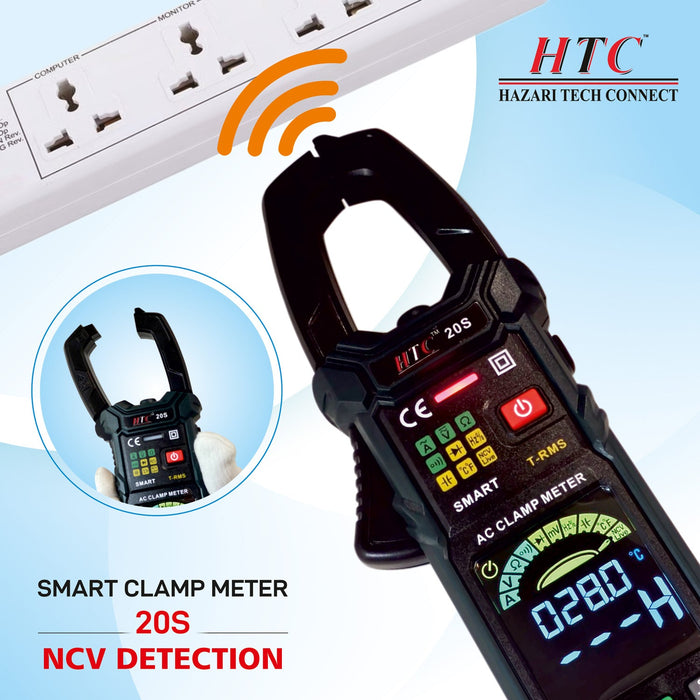 HTC Clamp Meter HTC 3-1/4 Digits 6000 Counts 20S Smart Clamp Meter