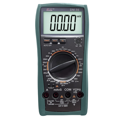 HTC Multimeter HTC DM-56 4½ Digit 19999 Count 400μA-20A True RMS AC/DC Digital Multimeter