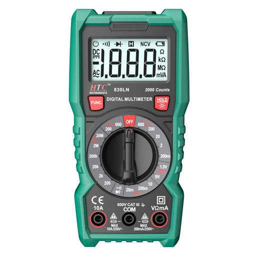 HTC Multimeter HTC DM–830LN 3½ Digit 2000 Count T-RMS Manual Multimeter