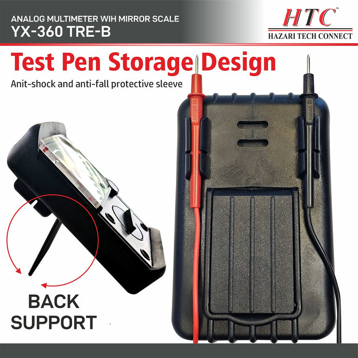 HTC Multimeter HTC YX-360 TRE-B 50μA-10A Analog Multimeter