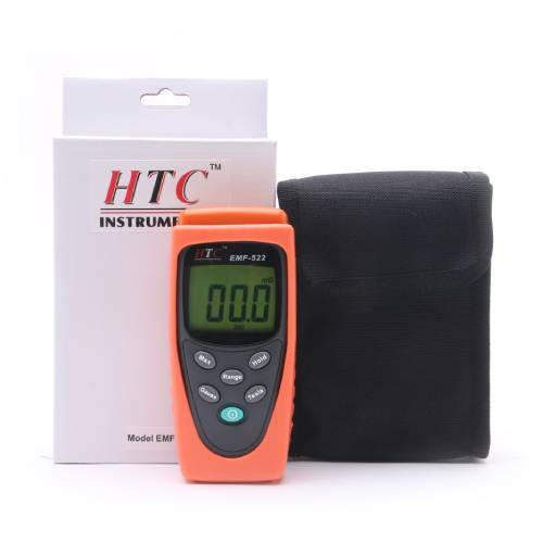 HTC Radiation Meter HTC 3½ Digits LCD 1999 Counts 20/200μT Electromagnetic Field Radiation Meter EMF-522