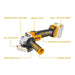 Ingco Angle Grinder INGCO 4 inch (100 mm) 8500 RPM Lithium-Ion Cordless Angle Grinder Without Battery And Charger (CAGLI201008)