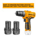 Ingco Cordless Drill Ingco 10mm 12V Lithium-Ion cordless drill CDLI12325