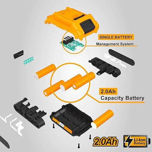 Ingco Cordless Tool Battery Chargers Ingco 2.0Ah 20V Lithium-Ion Battery Pack, FBLI20011