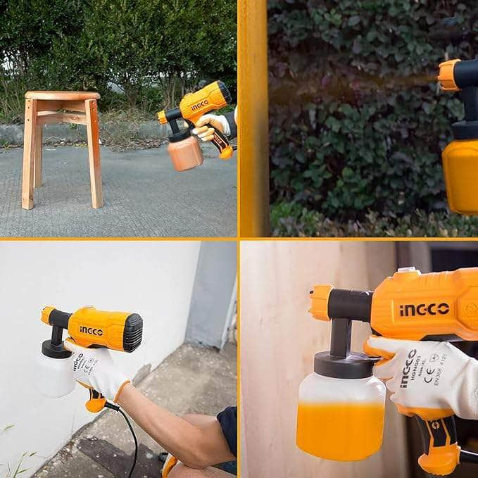 Ingco Spray Gun INGCO 800ml 450W HVLP Electric Paint Spray Gun SPG3508