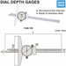 Insize Dial Depth Gauge Insize 0-150MM Dial depth gauge 1340-150