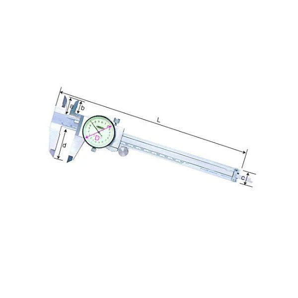 Insize 0-300MM Dial Vernier Caliper 1312-300A (0.01MM), +0.03MM