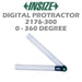 Insize Digital Protractor Insize 0-360° 300MM Digital Protractor 2176-300 Resolution 0.1°