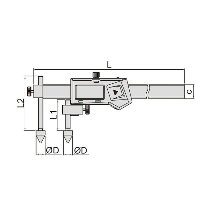 Insize Offset Centerline Caliper Insize 10-300MM Digital Offset Centerline Caliper 1192-300A