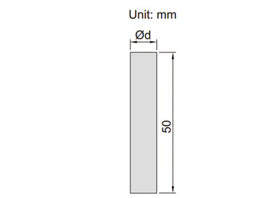 Insize Pin Gauge Insize (0.5-1MM) 51 Pin Gauge Set 4166-1, DIN 2267 Grade 1 HRC62-65, +- 1 μm