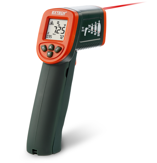 Extech IR267 Mini Infrared Thermometer with Type K -58 to 1112 °F (-50 to 600 °C)