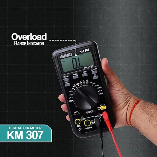 Kusam-Meco LCR Meter Kusam Meco 3¾ Digit 3999 Counts Digital LCR Meter, KM 307