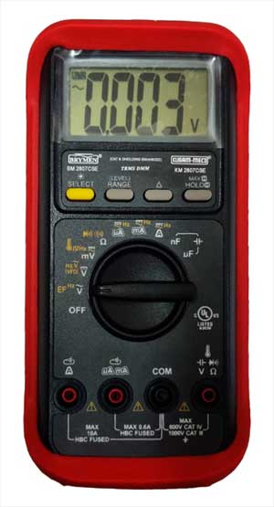 Kusam-Meco Multimeter Kusam Meco 3-5/6 Digit, 6000 Counts TRMS Enhanced Practical Digital Multimeter KM2807CSE